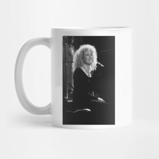 Carole King BW Photograph Mug